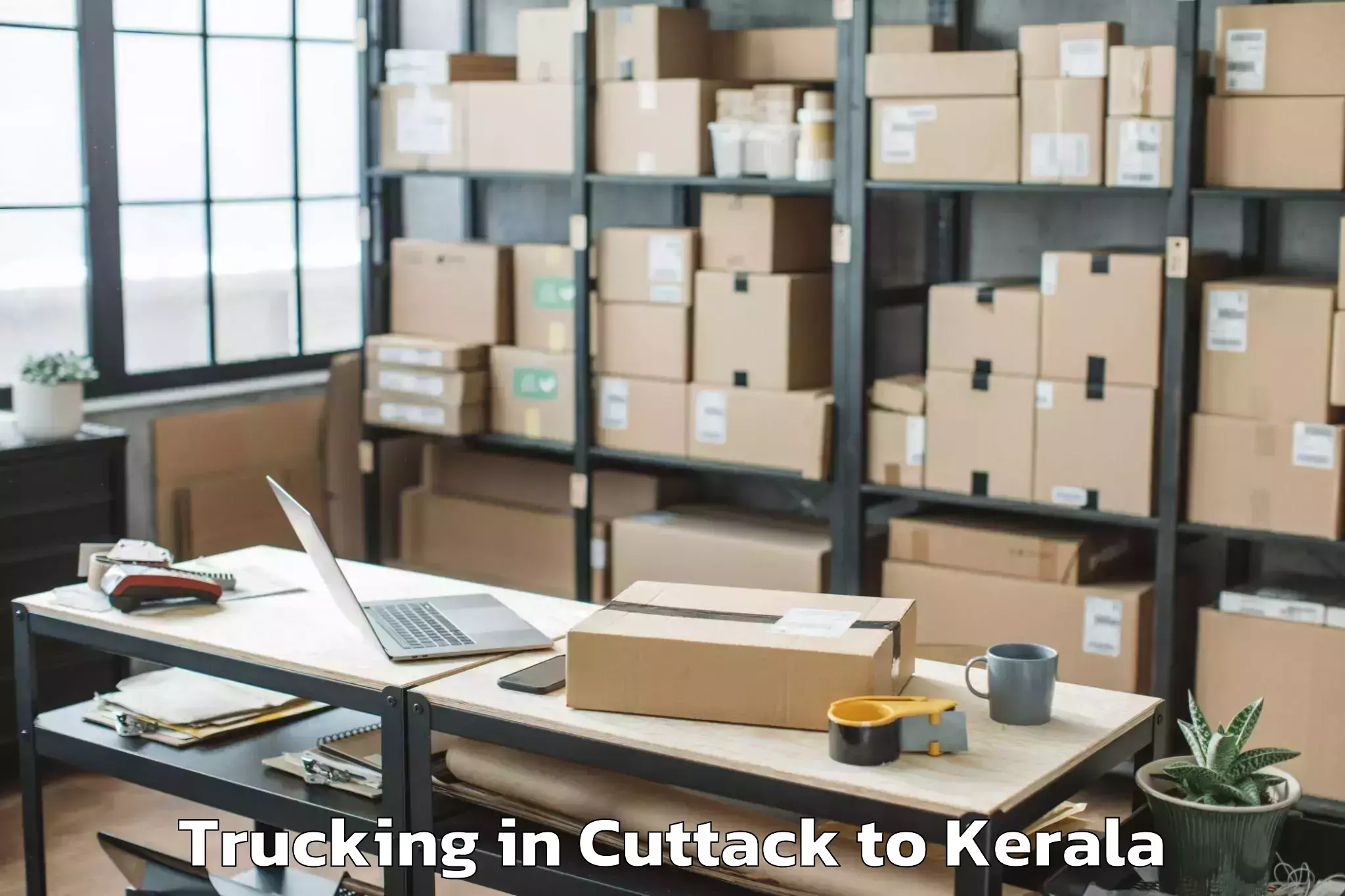 Book Cuttack to Thekkumbhagam Trucking Online